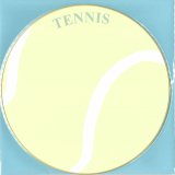 丸型色紙　テニス 封筒付き