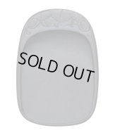 端渓硯 彫花楕円秋葉硯 6吋